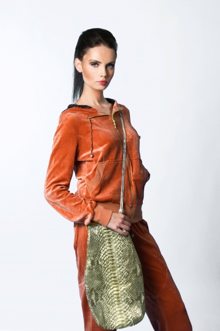 burnt orange tracksuit